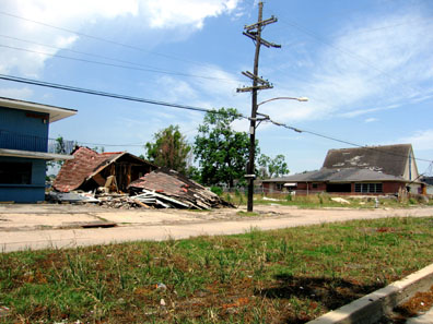 A roof is all that's left